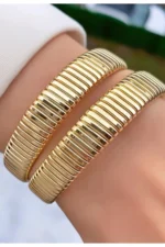 ساعت مچی زنانه زنجیری طلایی، ساعت پیچ دار، ساعت مچی زنانه - 7634