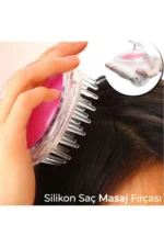 برس ماساژ مو سیلیکونی | شانه سیلیکونی با دسته - 8063