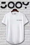 ست تی‌شرت حلقه‌ای مشکی و سفید دو عددی لس آنجلس - 7734