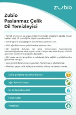 تمیزکننده زبان استیل ضد زنگ / سُرکش زبان - 8111