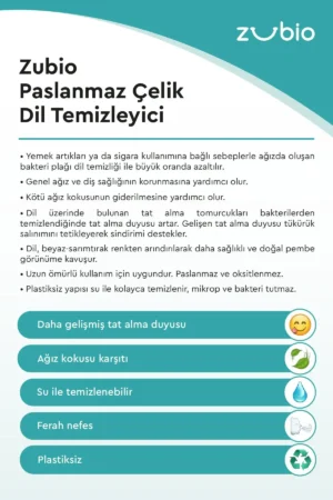 تمیزکننده زبان استیل ضد زنگ / سُرکش زبان - 8111