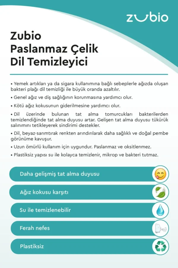تمیزکننده زبان استیل ضد زنگ / سُرکش زبان - 8111
