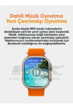 HK 10 Ultra ساعت هوشمند 49 میلی‌متری، ساعت مچی سری 9 Ultra 2 با صفحه AMOLED، مناسب برای آقایان و خانم‌ها، با دو بند. - 7649
