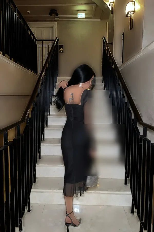 نام محصول: لباس توری آستین دار مشکی ATE-0669 - 7831