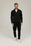 ست ورزشی مردانه الکس مشکی (شامل شلوار و سویشرت) - 7940