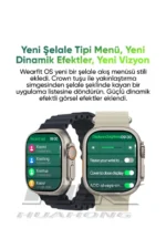 HK 10 Ultra ساعت هوشمند 49 میلی‌متری، ساعت مچی سری 9 Ultra 2 با صفحه AMOLED، مناسب برای آقایان و خانم‌ها، با دو بند. - 7649