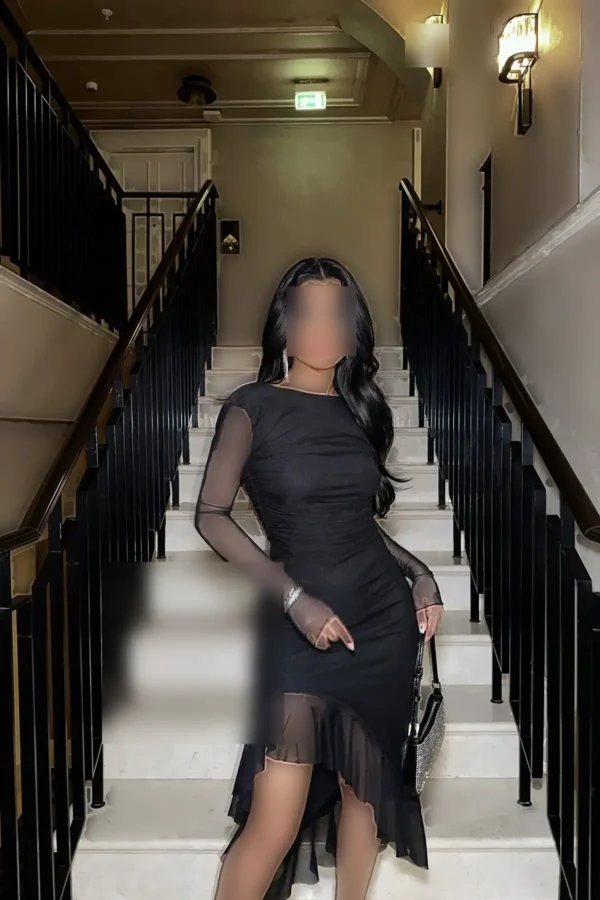 نام محصول: لباس توری آستین دار مشکی ATE-0669 - 7831