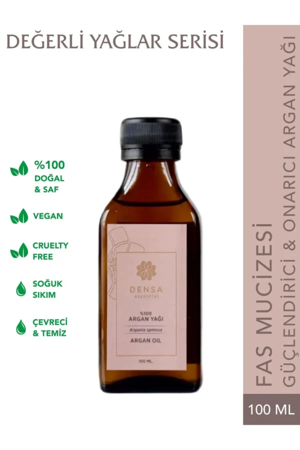 0 روغن آرگان خالص و طبیعی پرس سرد 100 میلی لیتر - تقویت کننده پوست و مو، ترمیم کننده، روشن کننده، نوسازی و درخشان کننده - 8071