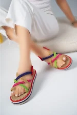 سندل زنانه سوینز والنسیا، سندل با طناب، سندل تابستانی - 7609