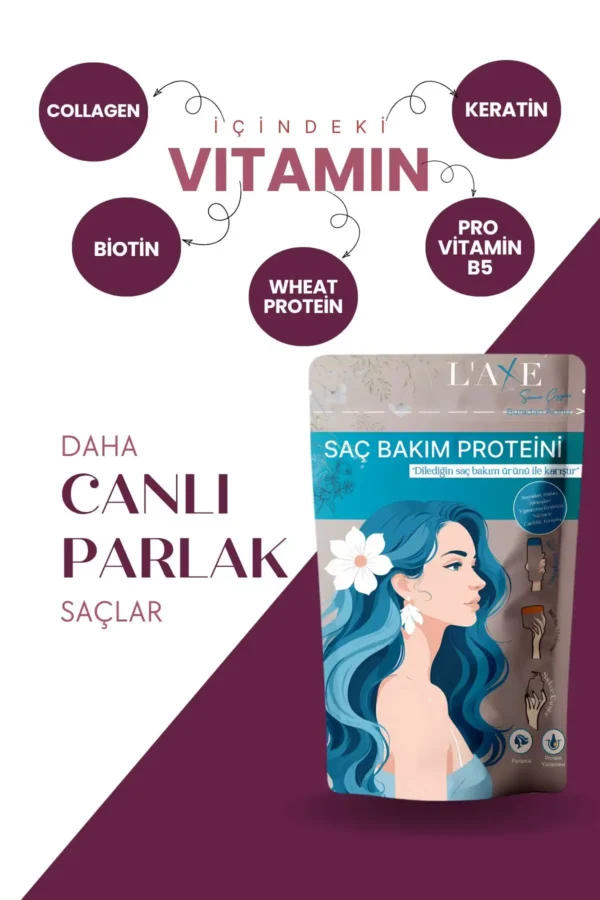 ترکیب ترمیمی برای ایجاد درخشندگی در موهای کدر و بدون حیات | پروتئین مراقبت از مو | 50 گرم - 8070