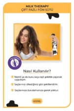 شیر درمانی فاز دو مکمل مراقبت از مو ۴۰۰ میلی لیتر - خاصیت مغذی و محافظتی - 7669