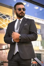 کت و شلوار مشکی سرز - 7572