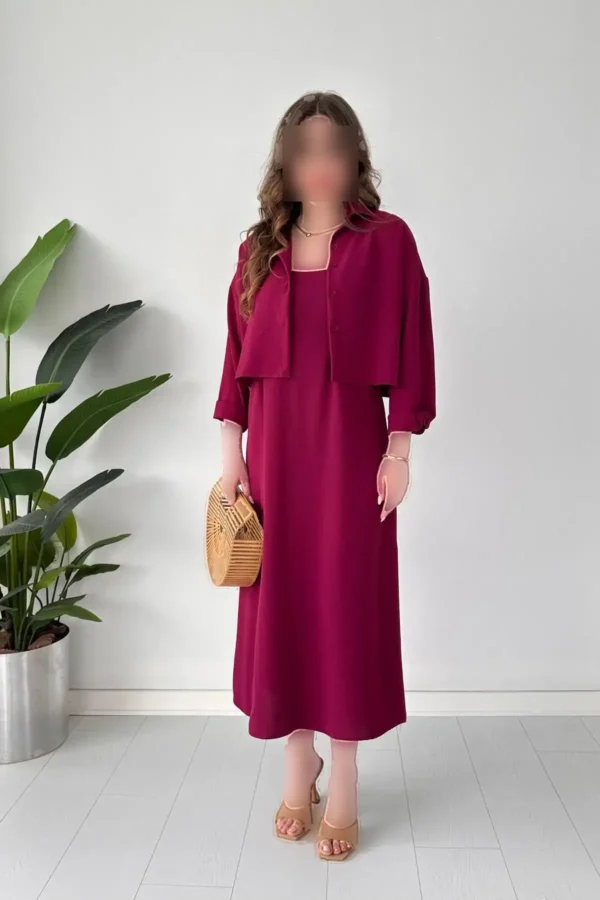 ست پیراهن و لباس گیلاس - 8139