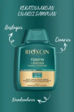 شامپوی ترمیم کننده کراتین و آرگان 300 میلی لیتر + روغن موی کراتین و آرگان + نرم کننده مو - 7706