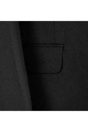 کت و شلوار مردانه ایتالیایی مدل slim fit مشکی - شامل کت، جلیقه و شلوار - 7563