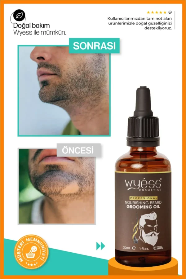 روغن تقویت‌کننده ریش و سبیل برای ریش‌های نازک و کچی | مراقبت حجم‌دهنده و شاداب‌کننده - 7672