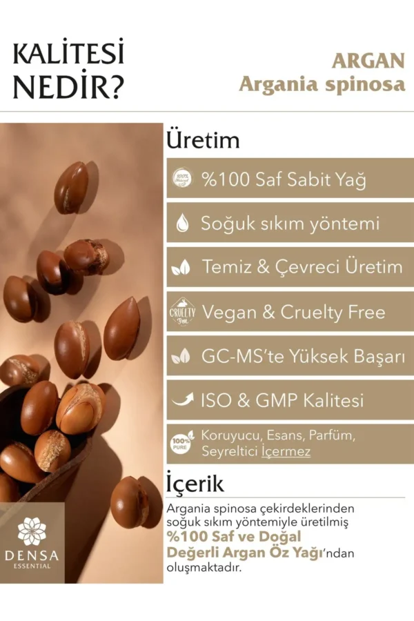 0 روغن آرگان خالص و طبیعی پرس سرد 100 میلی لیتر - تقویت کننده پوست و مو، ترمیم کننده، روشن کننده، نوسازی و درخشان کننده - 8071