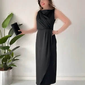 پیراهن ساده مشکی - 8134