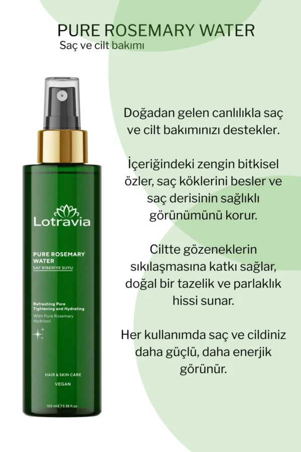 تونیک موی آب‌دار رزماری دوگانه - مؤثر در رشد سریع مو - ضد ریزش 100ml x 2 عدد - 7676