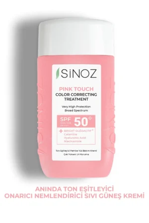 کرم ضد آفتاب مرطوب‌کننده و اصلاح‌کننده رنگ فوری صورتی با SPF50 - 9057
