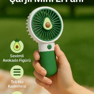 پنکه خنککننده مینی با قابلیت حمل و نقل، نیروگاه قوی سرمایش، شارژی و بیصدا، مناسب برای میز کار. - 9675