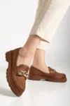 کفش loafer زنانه سوئدی با جزئیات V Toka - مدل Gen2072 - 9324