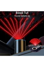 دستگاه بخار مرطوب‌کننده هوا ۴۰ میلی‌لیتر با عطر ستاره‌ای و دستگاه مرطوب‌کننده خودرو با ۴ LED رنگی مدل CV3MAX - 8422