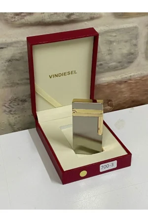 فندک شخصی گازدار رنگ زرد و خاکستری - 9587