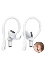 نگهدارنده سیلیکونی برای هدفون‌های AirPods نسل 1, 2, 3, 4 و Pro و Pro 2، مناسب برای جلوگیری از افتادن هدفون. - 9362