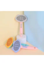 شانه حیوان خانگی با دسته و گوشه‌دار - 8649