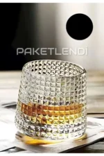 لیوان کوکتل ویسکی با کاسه چرخان شیشه‌ای 160 میلی‌لیتر 1 عدد - 9570