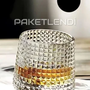 لیوان کوکتل ویسکی با کاسه چرخان شیشهای 160 میلیلیتر 1 عدد - 9570