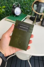 کیف پول سبز جادوگر با قابلیت حفاظت RFID از چرم طبیعی - لوتوس - 8480