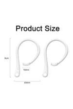 نگهدارنده سیلیکونی برای هدفون‌های AirPods نسل 1, 2, 3, 4 و Pro و Pro 2، مناسب برای جلوگیری از افتادن هدفون. - 9362