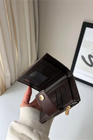 کیف پول چرمی مصنوعی قابل تفکیک متوسط دسته‌دار الایلا - 9521