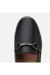 loafer زنانه مشکی با بند چرمی طبیعی - 9323