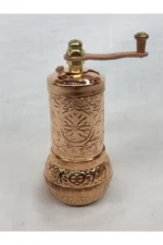 درخشان رنگی مسی، آسیاب کوچک فلفل سیاه به سبک عثمانی، آسیاب تزئینی دستی کوچک - 9530