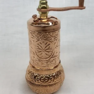 درخشان رنگی مسی، آسیاب کوچک فلفل سیاه به سبک عثمانی، آسیاب تزئینی دستی کوچک - 9530