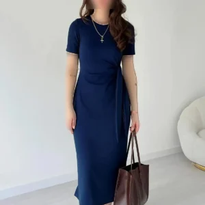پیراهن با بند جانبی - 9073