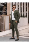 کت و شلوار مردانه باریک فیت - 9397