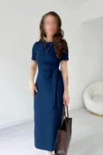 پیراهن با بند جانبی - 9073