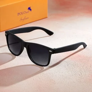 عینک آفتابی مردانه با محافظت UV400 رنگ مشکی - 8448