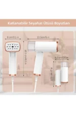 میو X20sm 18 گرم در دقیقه بخار قوی و پرتابل با پایه استیل ضد زنگ، اتو مخصوص رفع چروک - 8486