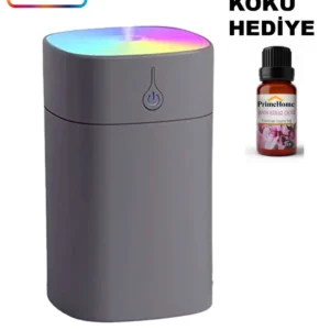 مرطوب‌کننده هوا H2O 400 میلی‌لیتر اولتراسونیک، دستگاه بخار برای اتاق و خودرو و دیفیوزر عطر - 8417