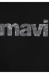 تی‌شرت سیاه با لوگو در طرح باریک / دارکسیم 0611039-900 - 8549