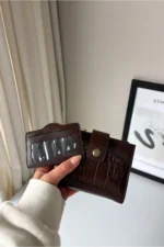 کیف پول چرمی مصنوعی قابل تفکیک متوسط دسته‌دار الایلا - 9521