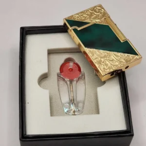 فندک گازی مدل پرومیس با طرح گلدوزی - 9603