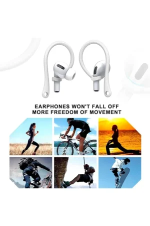 نگهدارنده سیلیکونی برای هدفون‌های AirPods نسل 1, 2, 3, 4 و Pro و Pro 2، مناسب برای جلوگیری از افتادن هدفون. - 9362