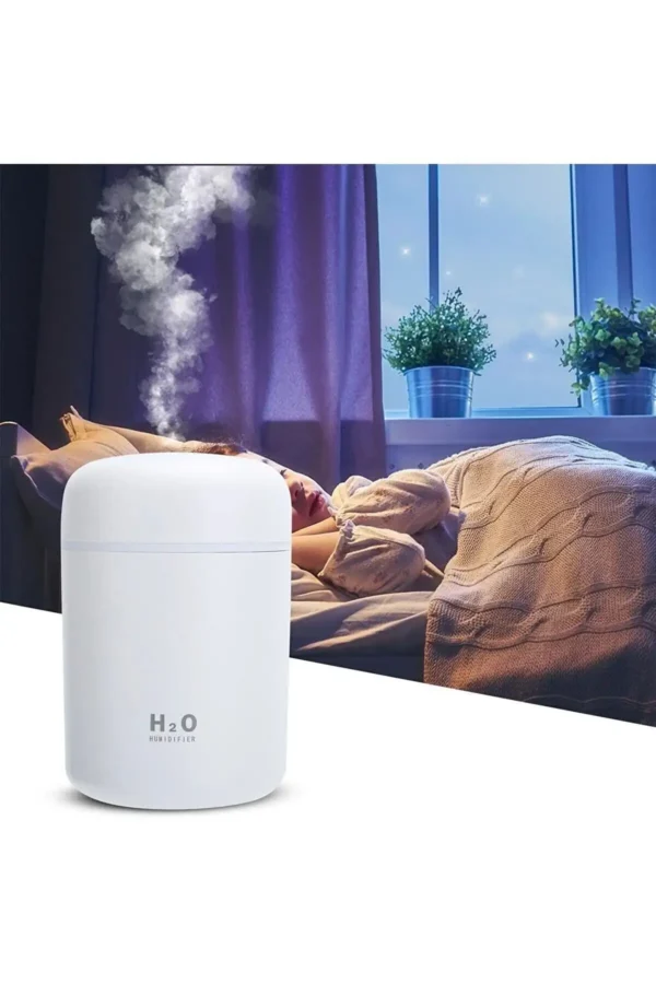 دستگاه بخور با نور LED، پخش‌کننده عطر، خوشبوکننده اتاق، رطوبت‌ساز هوا، ابزار معطر اتاق، diffuser (دیفوزر) به عنوان هدیه - 8423