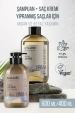 ست مراقبت از مو برای موهای آسیب‌دیده شامل شامپو و نرم‌کننده 97.4% طبیعی با روغن آرگان و عصاره یاسمن - 8924